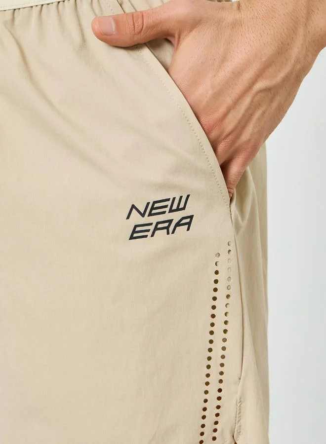 Styli Men Beige Relaxed Running Shorts